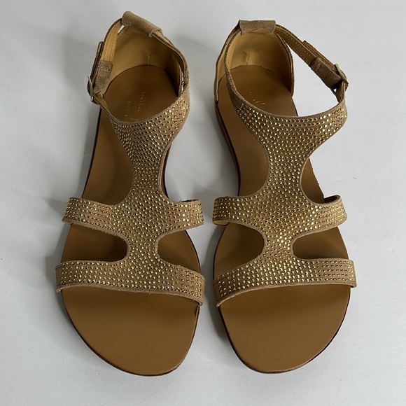 Mila Paoli Shoes - Mila Paoli Genuine Leather RoseGold Studded Gladiator Sandal Sz 7.5/BOX INCLUDED
